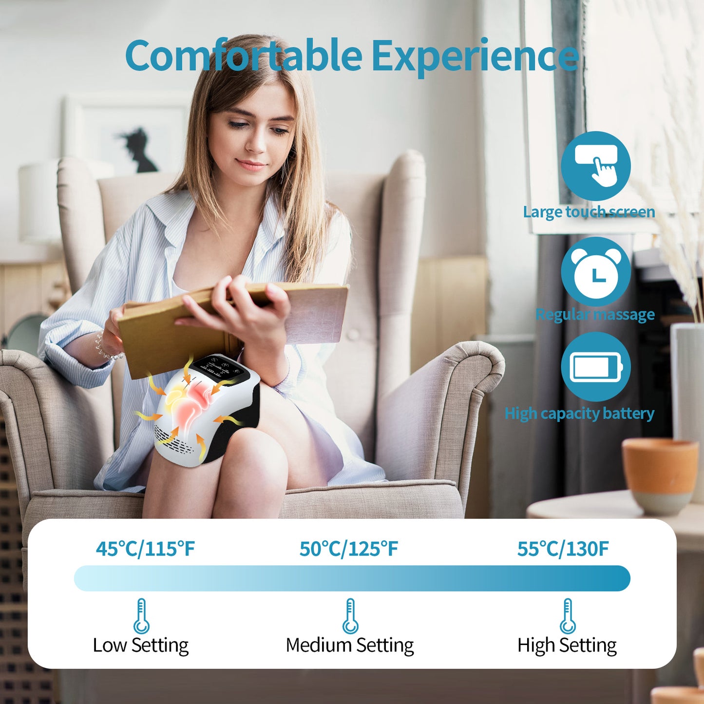 LucidLum Heating Knee Massager
