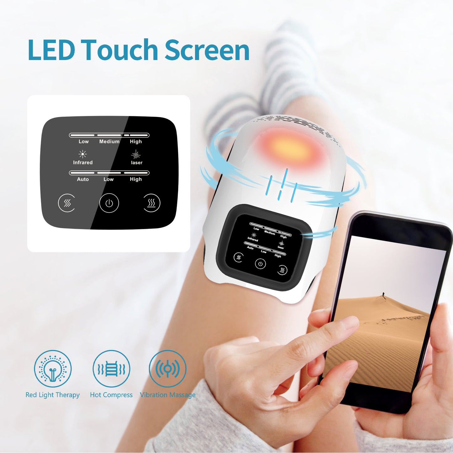 LucidLum Heating Knee Massager
