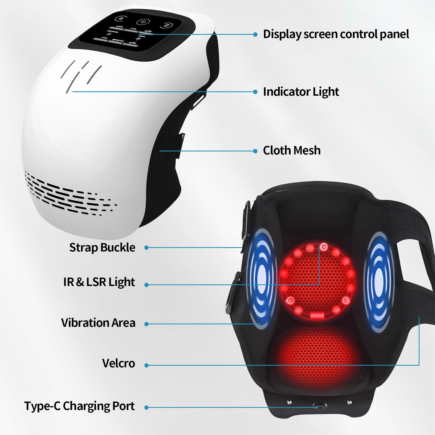 LucidLum Heating Knee Massager