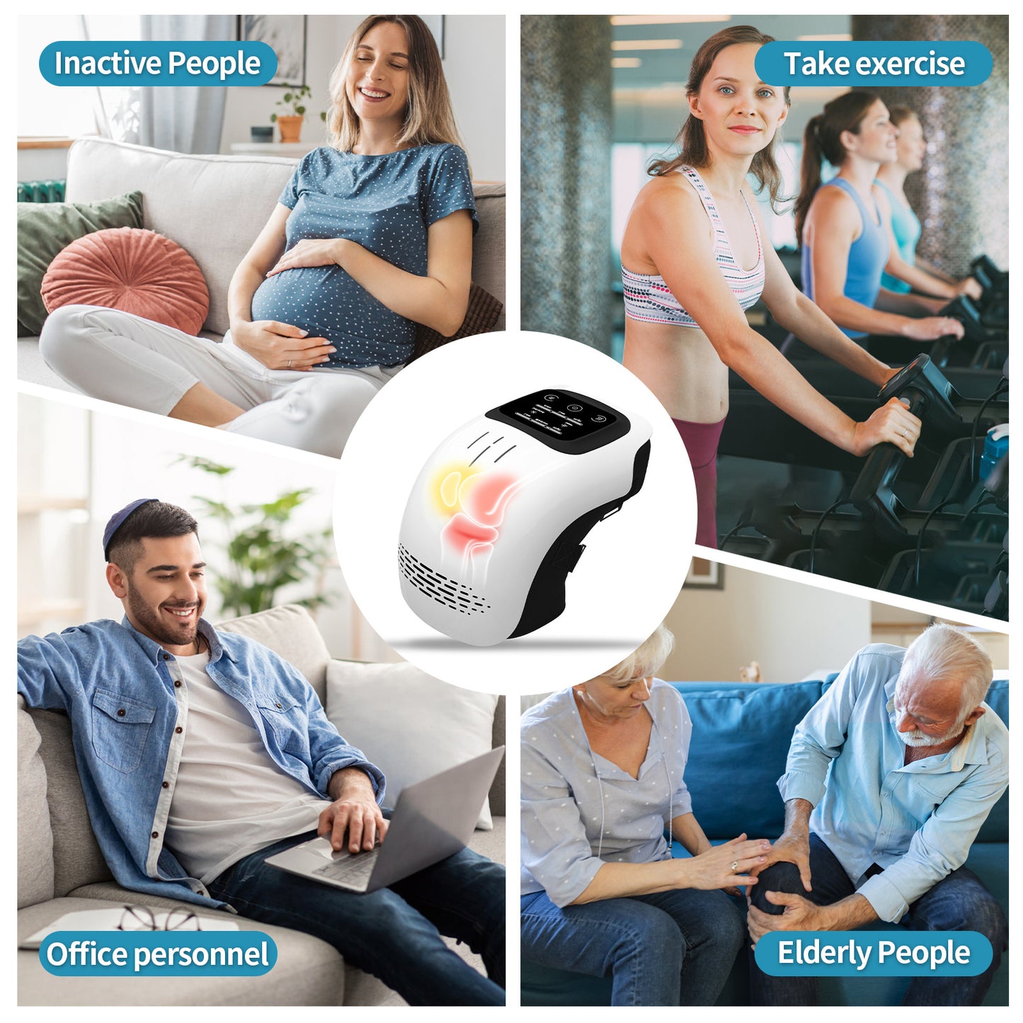 LucidLum Heating Knee Massager