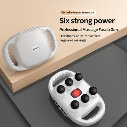 LucidLum 6-Head Massager Gun
