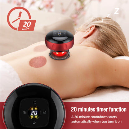 LucidLum Vacuum Heat Cup Massager