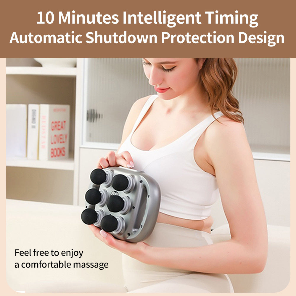 LucidLum 6-Head Massager Gun