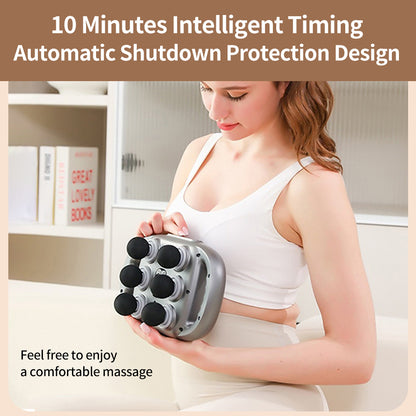 LucidLum 6-Head Massager Gun
